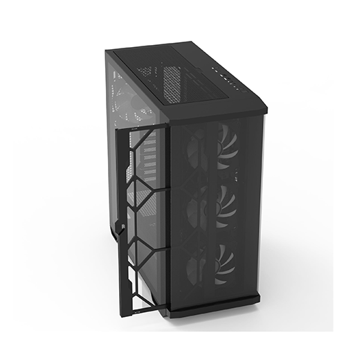 ქეისი - Zalman Z10 Duo Black - 4x120 Fan ARGB