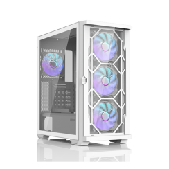 ქეისი - Zalman Z10 Duo White - 4x120 Fan ARGB