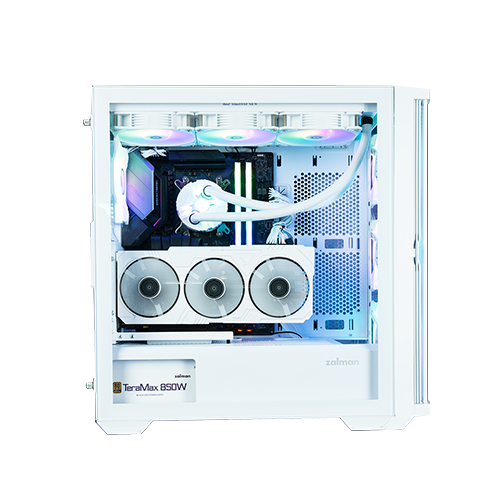 ქეისი - Zalman Z10 Duo White - 4x120 Fan ARGB