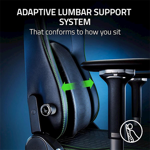 კომპიუტერის სკამი - Razer Gaming Chair Iskur V2 Black-Green