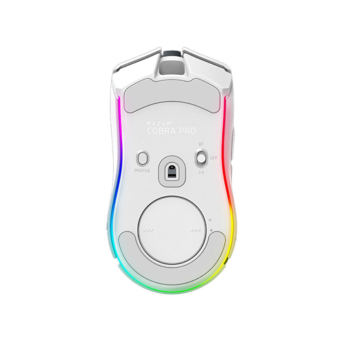უკაბელო ტენვადი Bluetooth მაუსი - Razer Cobra Pro RGB White Rechargeable WL BT
