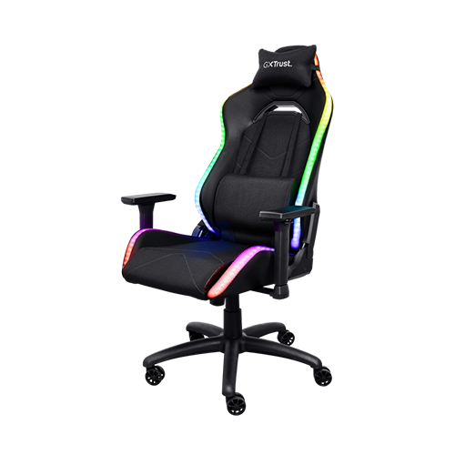კომპიუტერის სკამი - Trust GXT 719 Ruya Gaming Chair RGB Black