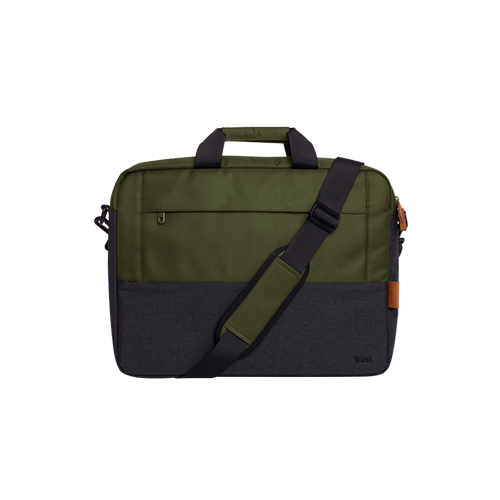 ნოუთბუქის ჩანთა - Trust Lisboa Black-Green For 16 Inch