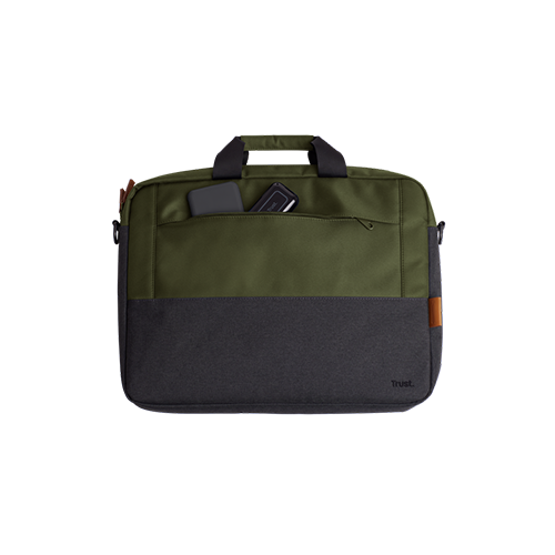 ნოუთბუქის ჩანთა - Trust Lisboa Black-Green For 16 Inch