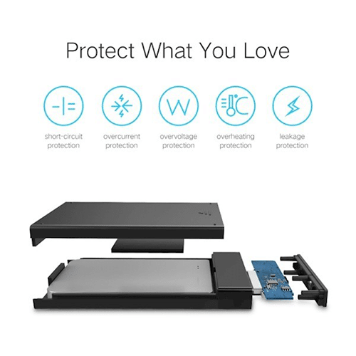 გარე ვინჩესტერის ქეისი - Ugreen 30848 USB 3.0 To 2.5 Inch