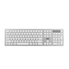 უკაბელო კლავიატურა - 2E KS270 Silver-White WL BT