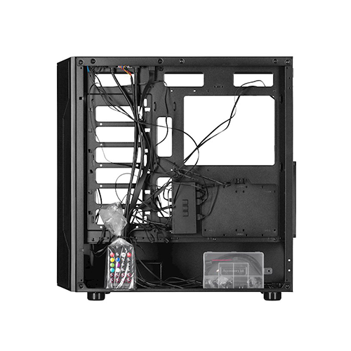 ქეისი + პულტი - 2E Gaming Splendor G4301 Black - 4x120 Fan ARGB
