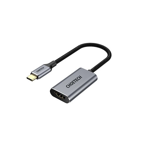 გადამყვანი - Choetech HUB-H10 4K @ 60 Hz Type-C To HDMI Metal Housing