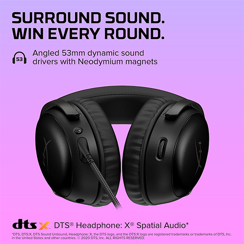 ყურსასმენი - HyperX Cloud III Black GAM HS