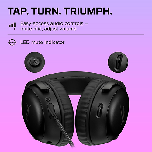 ყურსასმენი - HyperX Cloud III Black GAM HS