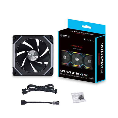 ქეისის გაგრილება - Lian Li G99 SL120 V2-1B 120 mm Reverse Black