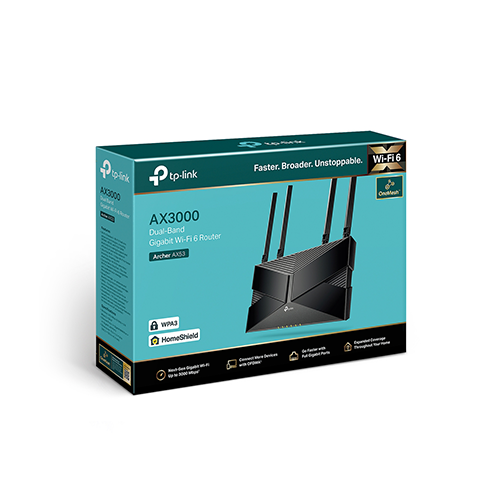 Wi-Fi როუტერი - TP-Link Archer AX53 AX3000 Dual Band Wi-Fi 6