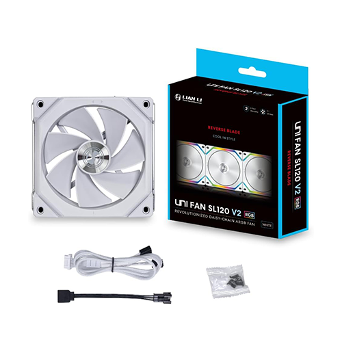 ქეისის გაგრილება - Lian Li G99 SL120 V2-1W 120 mm Reverse White