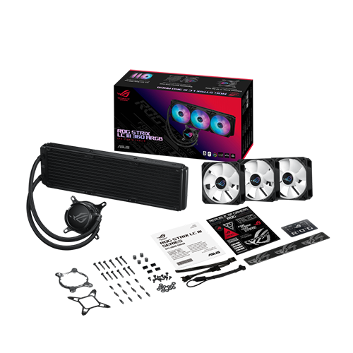 პროცესორის წყლის გაგრილება - Asus Rog Strix LC III 360 mm ARGB