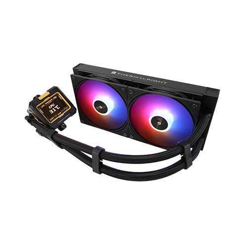 პროცესორის წყლის გაგრილება - Thermal Right Frozen Warframe 240 mm ARGB Black