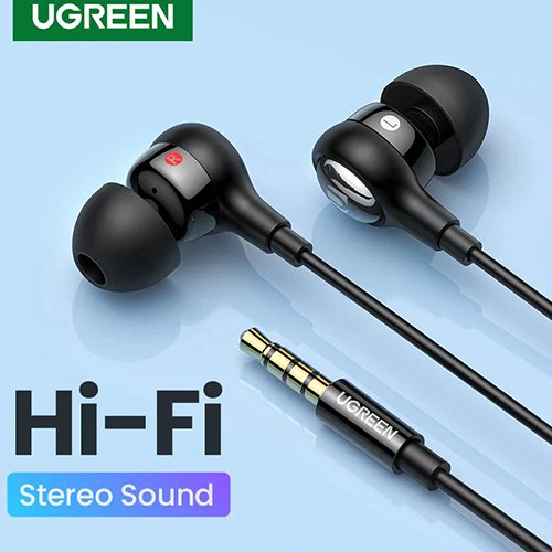 მობილურის ყურსასმენი - Ugreen EP103 3.5 mm Black