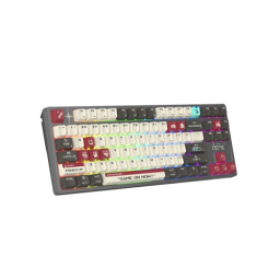 უკაბელო ტენვადი მექანიკური კლავიატურა - A4Tech Bloody WS87 Pixels Red Rechargable WL BT