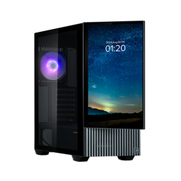 ქეისი - Zalman Z10 DS Black - 2x120 Fan + 1x120 Fan ARGB