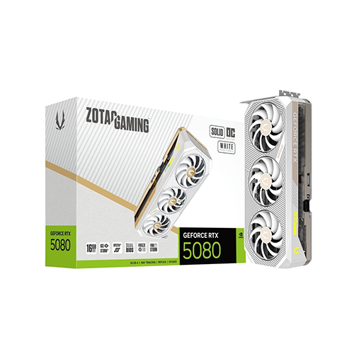 ვიდეობარათი - Zotac RTX 5080 16 GB Solid Oc White