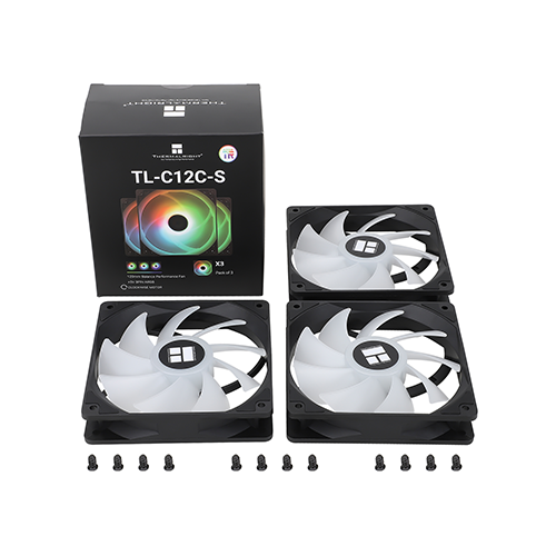 ქეისის გაგრილება - Thermal Right TL-C12C-S - 3x120 Fan ARGB Black