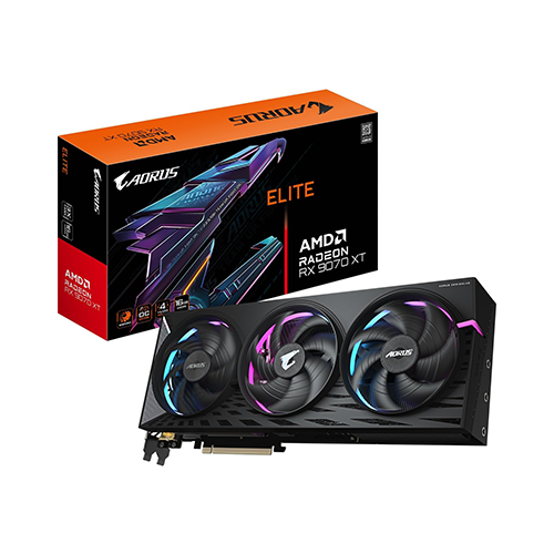 ვიდეობარათი - Gigabyte Radeon RX 9070 XT 16 GB Aorus Elite Oc