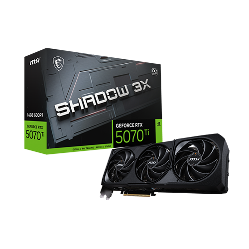 ვიდეობარათი - Msi Shadow 3X RTX 5070 Ti 16 GB Oc
