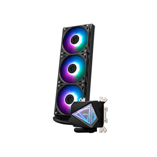 პროცესორის წყლის გაგრილება - Msi Mag Core Liquid I360 360 mm ARGB Black