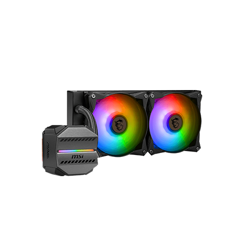პროცესორის წყლის გაგრილება - Msi Mag Core Liquid M240 240 mm ARGB Black