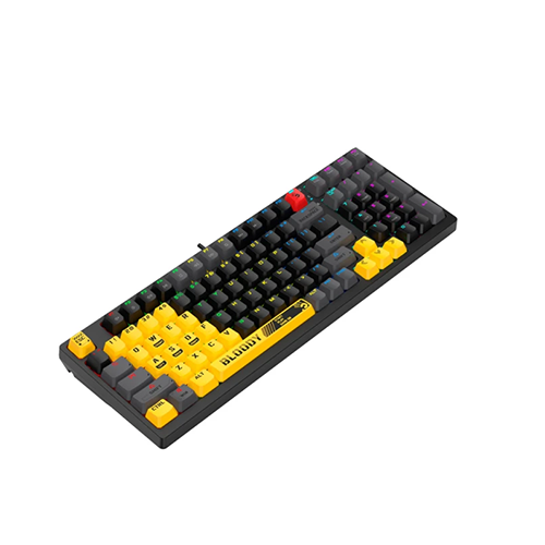 მექანიკური კლავიატურა - A4Tech Bloody S98 Sports Lime Red Switch