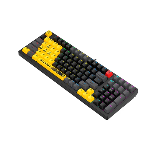 მექანიკური კლავიატურა - A4Tech Bloody S98 Sports Lime Red Switch