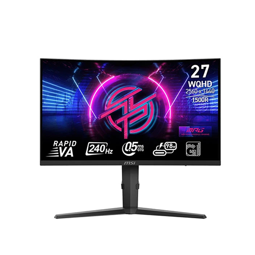 რკალური მონიტორი - Msi Mpg 275CQRXF - 27 Inch / 2K / VA / 240 Hz / 0.5 Ms