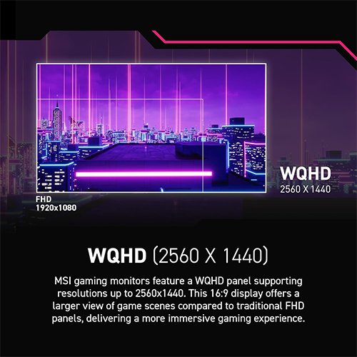 რკალური მონიტორი - Msi Mpg 275CQRXF - 27 Inch / 2K / VA / 240 Hz / 0.5 Ms