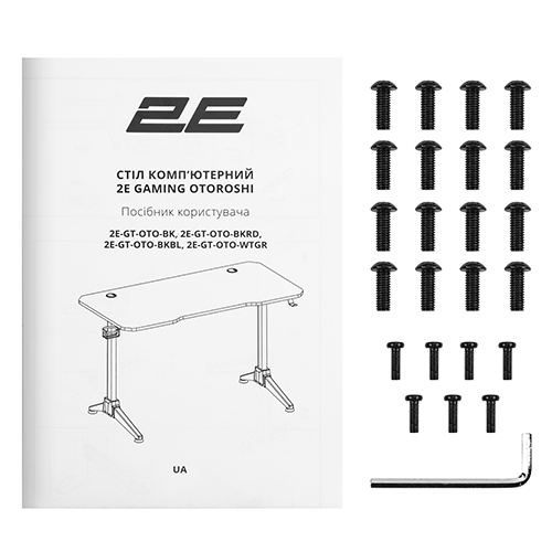 კომპიუტერის მაგიდა - 2E Gaming Otoroshi Black-Red