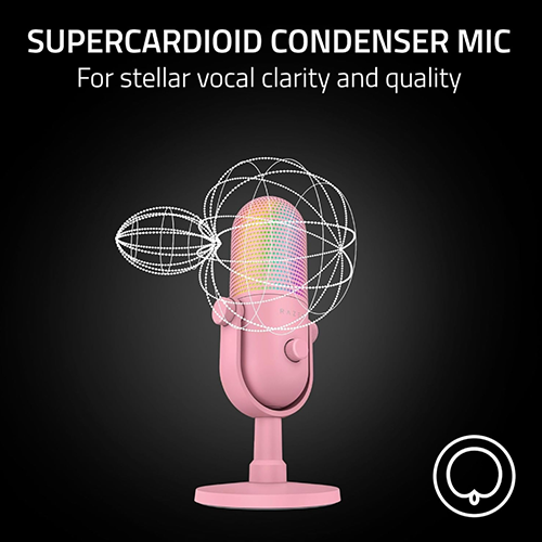 მიკროფონი - Razer Seiren V3 Chroma RGB Quartz