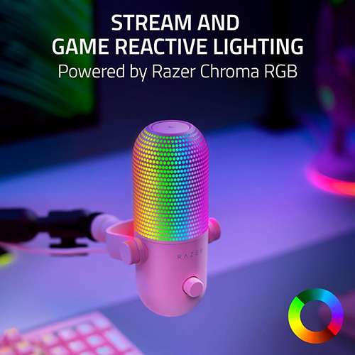 მიკროფონი - Razer Seiren V3 Chroma RGB Quartz