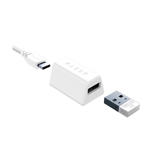 უკაბელო ტენვადი Bluetooth მაუსი - Razer Deathadder V3 Pro White Rechargeable WL BT