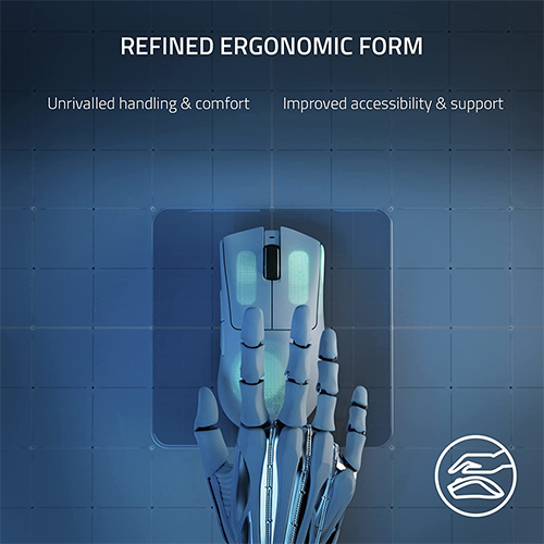 უკაბელო ტენვადი Bluetooth მაუსი - Razer Deathadder V3 Pro White Rechargeable WL BT