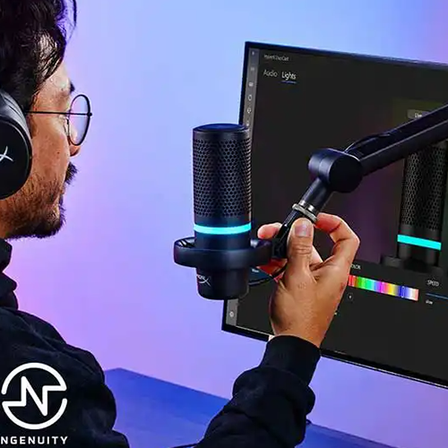 მიკროფონი - HyperX DuoCast RGB Black