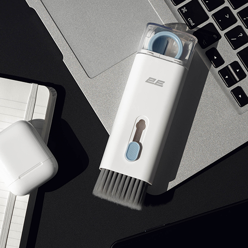 საწმენდი კომპლექტი - 2E Cleaning Kit 2E For Earbuds 7 in 1 White-Blue