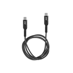 მობილურის კაბელი - 2E Aluminum Shell Type-C To Type-C 1მ Black