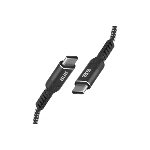 მობილურის კაბელი - 2E Aluminum Shell Type-C To Type-C 1მ Black