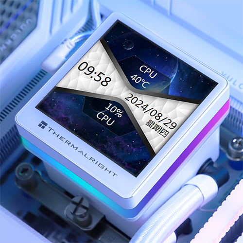 პროცესორის წყლის გაგრილება - Thermal Right Grand Vision 360 mm ARGB White