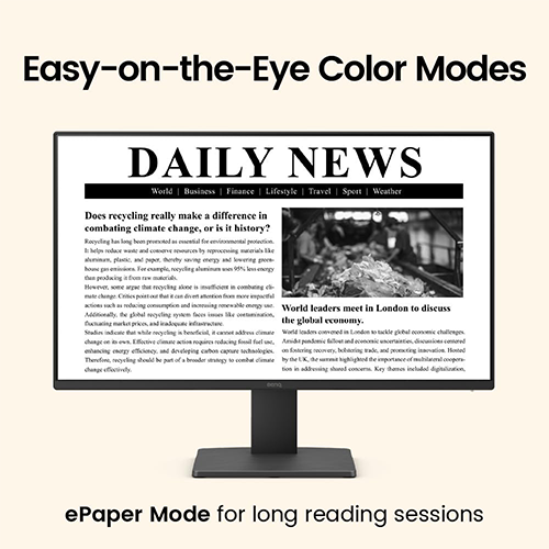 მონიტორი - Benq GW2491 - 23.8 Inch / FHD / IPS / 100 Hz / 5 Ms