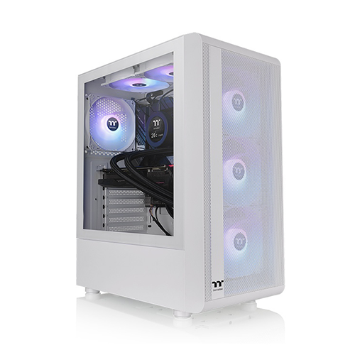 ქეისი - Thermaltake S200 TG ARGB Snow White - 3x120 Fan ARGB