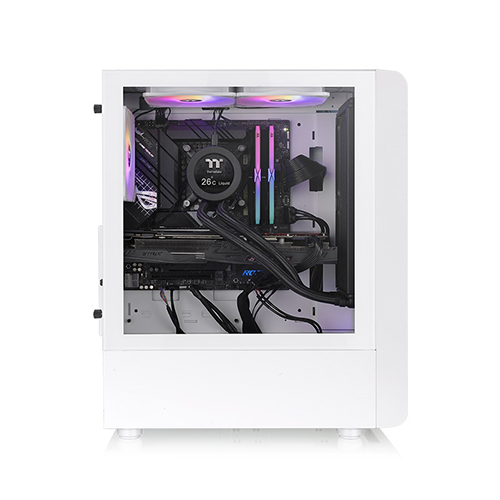 ქეისი - Thermaltake S200 TG ARGB Snow White - 3x120 Fan ARGB