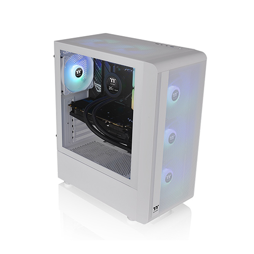 ქეისი - Thermaltake S200 TG ARGB Snow White - 3x120 Fan ARGB