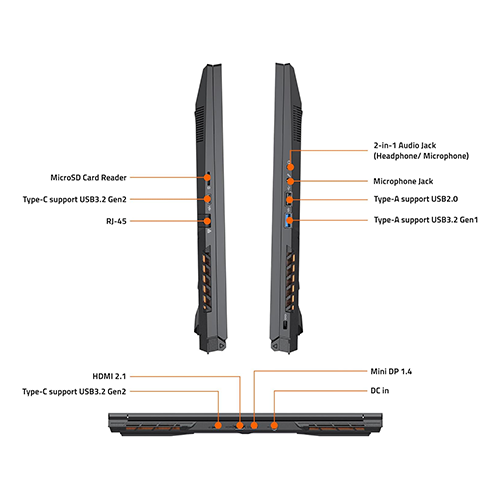 ნოუთბუქი - Gigabyte G6 MF-H2KZ854KD - 16 Inch / IPS / i7 13620H / 16GB D5 / 1TB / RTX 4050 6GB