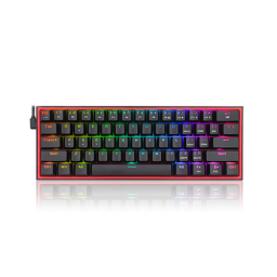 მექანიკური კლავიატურა - Redragon Fizz K617 RGB Red Switch