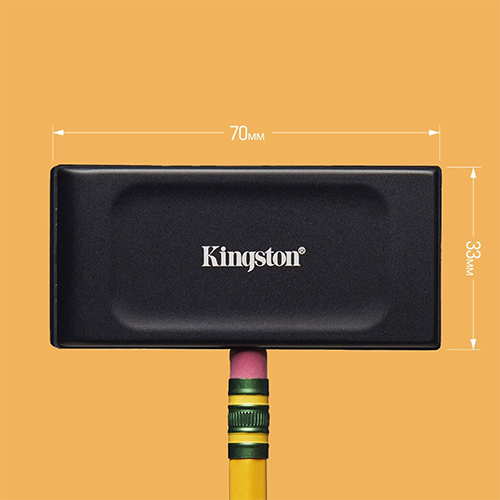 გარე M2 SSD ვინჩესტერი - Kingston 2 TB XS1000 Black