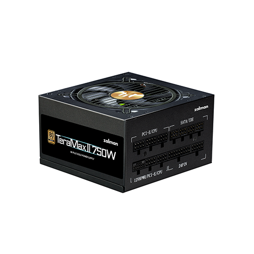 კვების ბლოკი - Zalman TeraMax 2 ZM 750 Watt 80 Plus Gold Full Modular Black